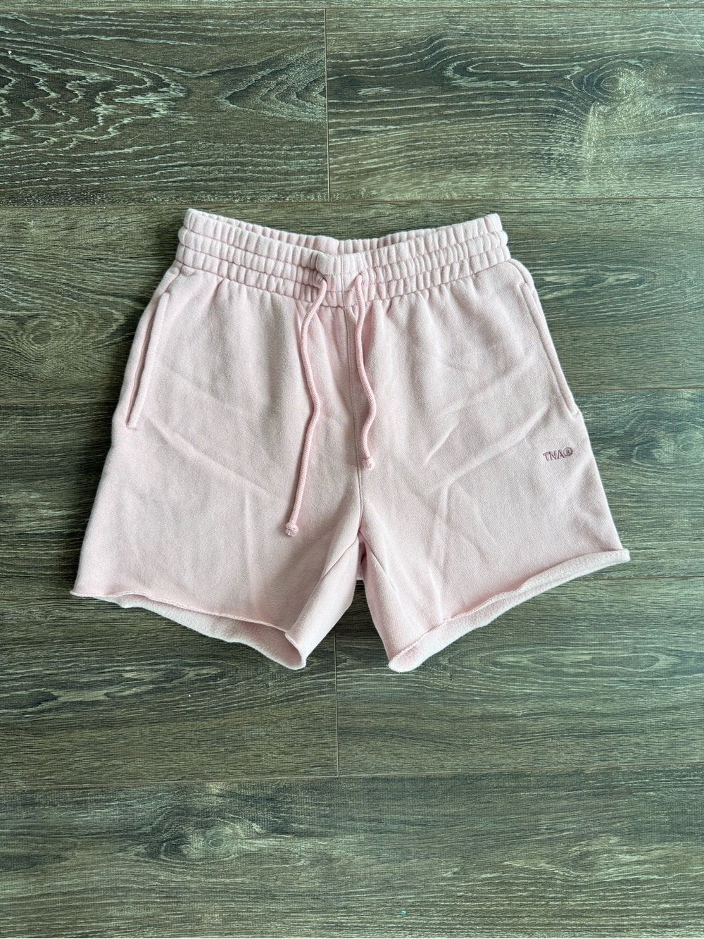 Aritzia TNA sweatfleece cozy fleece Drawstring Shorts boyfriend fit